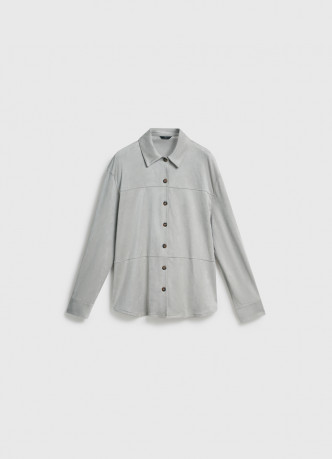 Рубашка из искусственной замши