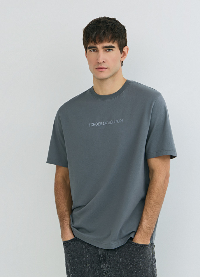 Футболка с текстовым принтом