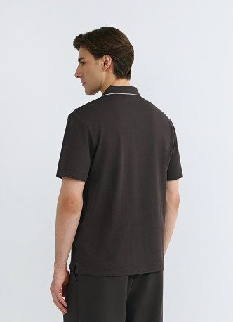 Поло из шелковистого пике