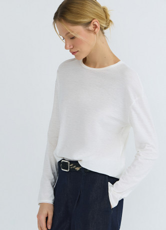 Лонгслив из структурной ткани