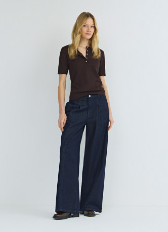 Футболка с вырезом "Хенли"