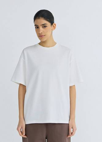Хлопковая футболка свободного кроя