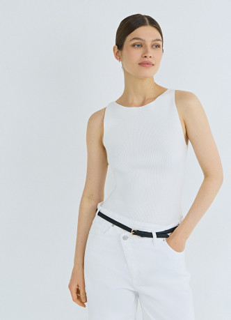 Майка в рубчик