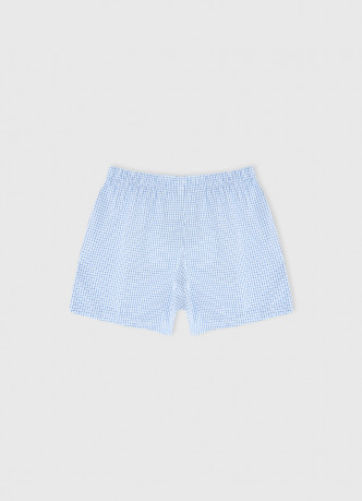 Текстильные трусы-боксеры в клетку