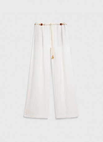 Широкие брюки с поясом