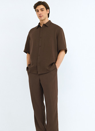 Широкие брюки из смесовой вискозы