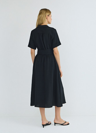 Платье-рубашка со съемным поясом