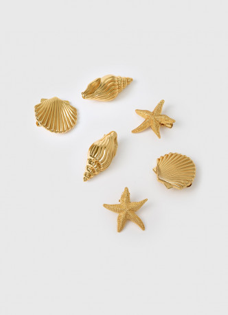 Заколки для волос в морском стиле, 6 шт.