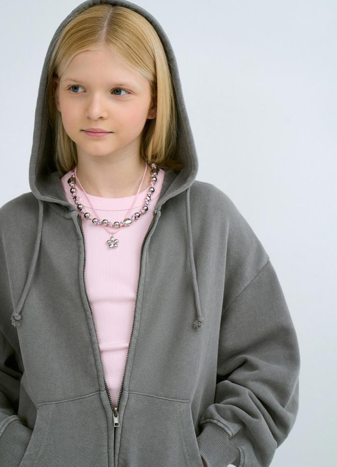 Толстовка на молнии для девочек