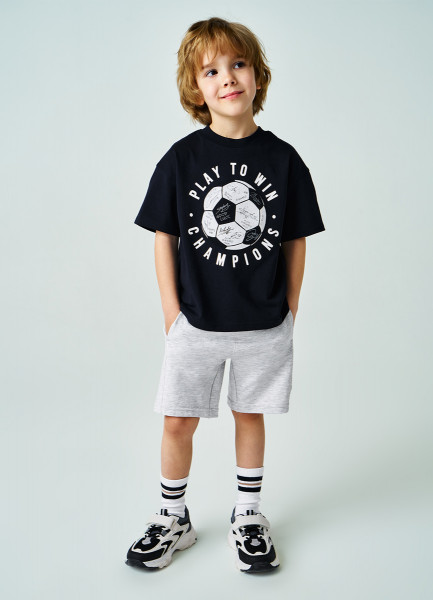 

Шорты трикотажные для мальчиков, Серый