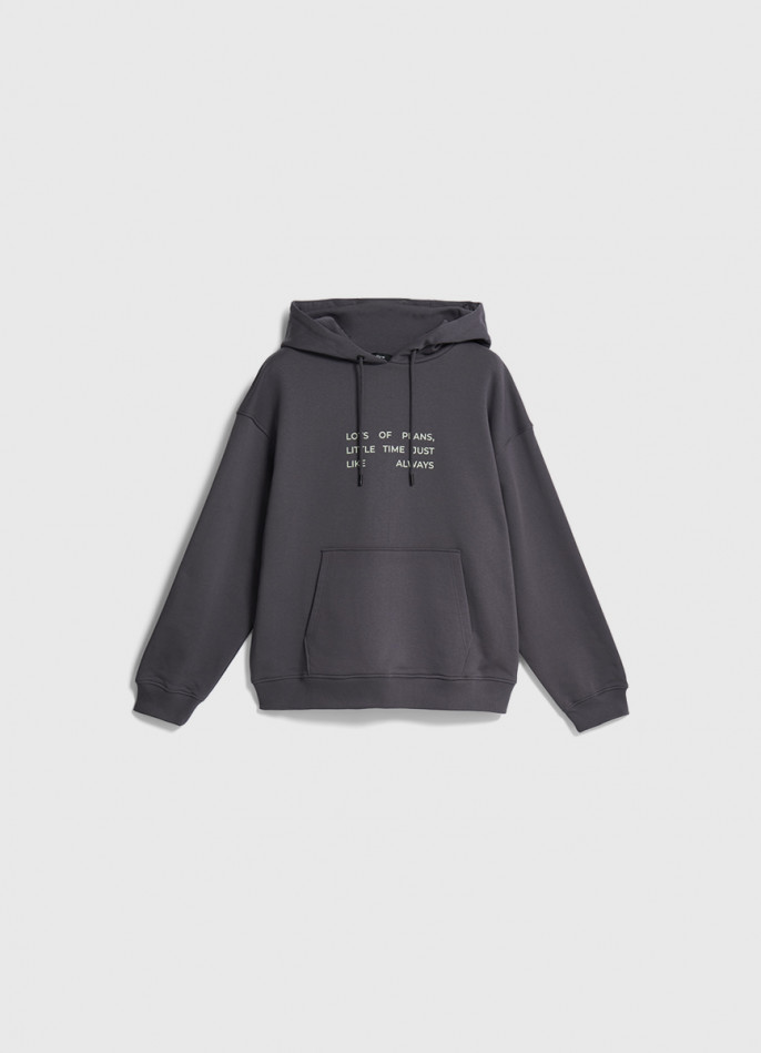 Худи с текстовым принтом