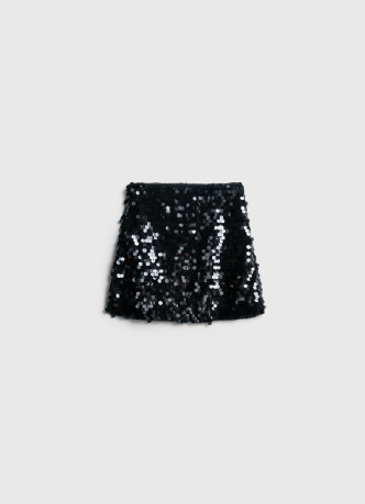 Мини-юбка с пайетками для девочек