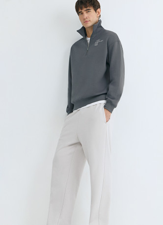 Трикотажные прямые брюки