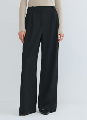 Широкие брюки со складками