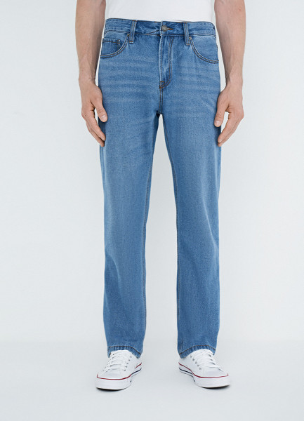 Базовые прямые джинсы, Голубой джинсы tailored базовые 42 размер
