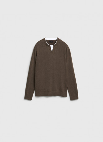 Джемпер с V-вырезом