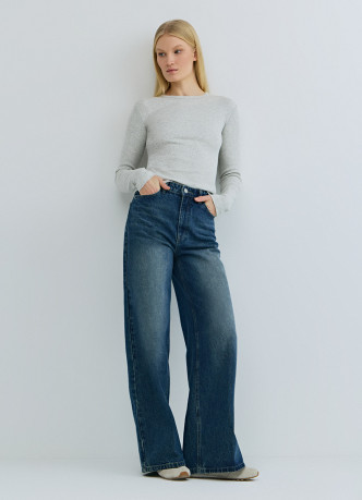 Лонгслив в рубчик