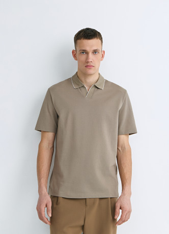 Поло из шелковистого пике