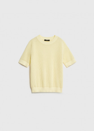 Ажурный джемпер с коротким рукавом