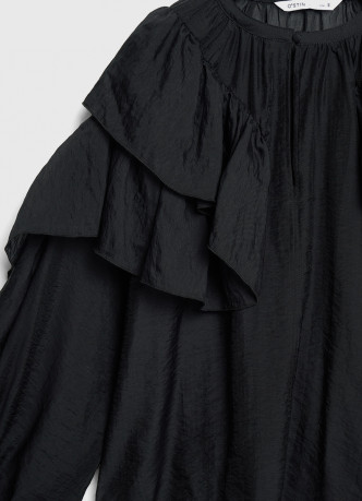 Блузка из лиоцелла с рюшами