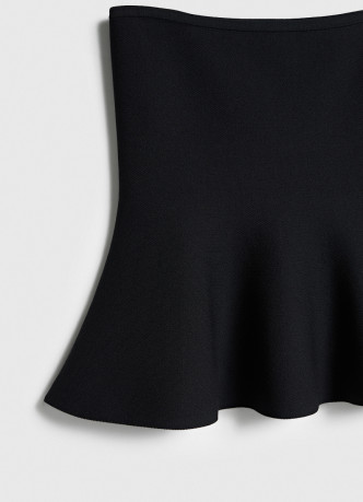 Вязаный топ с баской