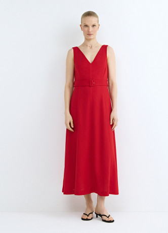 Сарафан из вискозы со льном