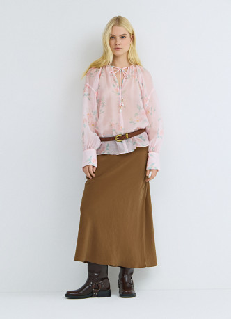 Юбка А-силуэта из модала