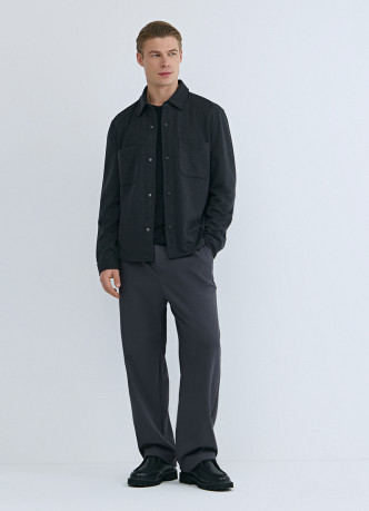 Рубашка из плотного трикотажа