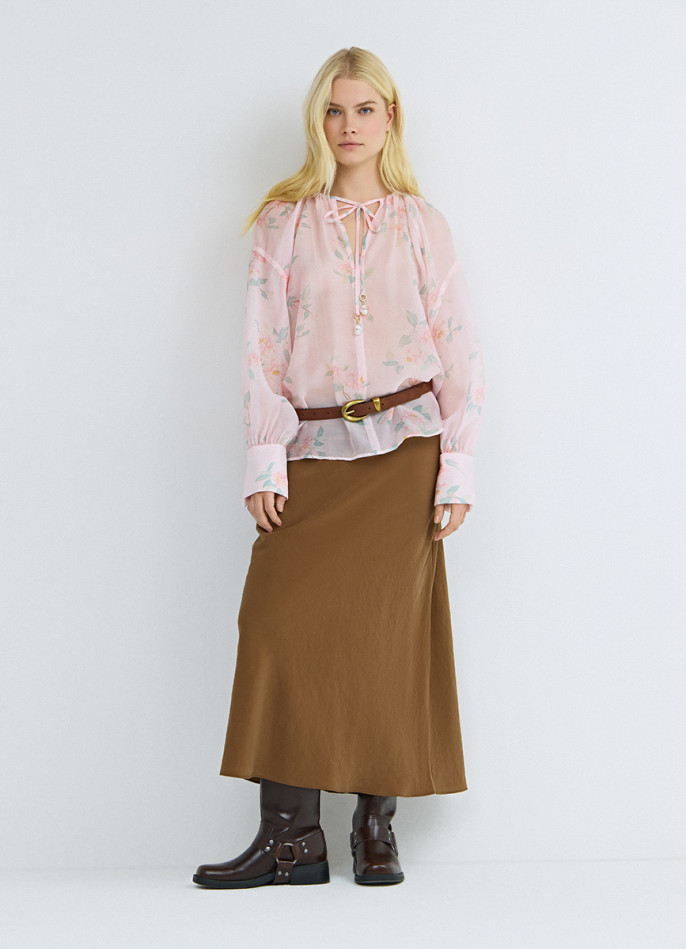 Юбка А-силуэта из модала