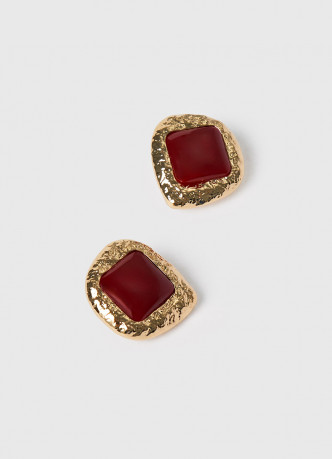 Серьги с искусственным камнем