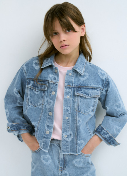 

Джинсовая куртка для девочек, Голубой