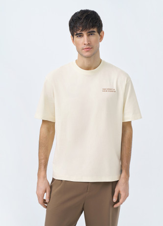 Футболка из хлопка с принтом