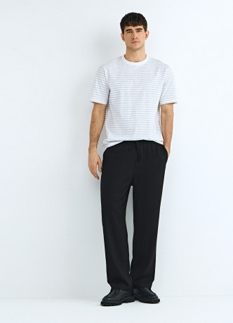 Футболка из хлопка в полоску