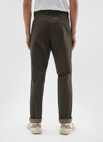 Брюки Chino из твила с микропринтом