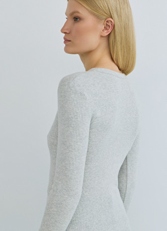 Лонгслив в рубчик