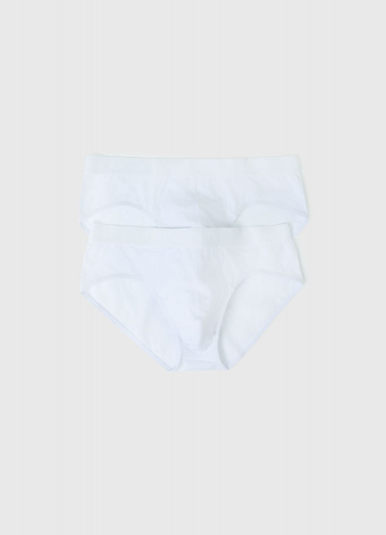 Трусы-брифы, 2 шт., Белый