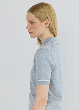 Базовый джемпер поло с коротким рукавом