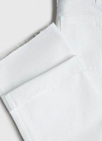 Укороченные джинсы Wide leg с высокой посадкой