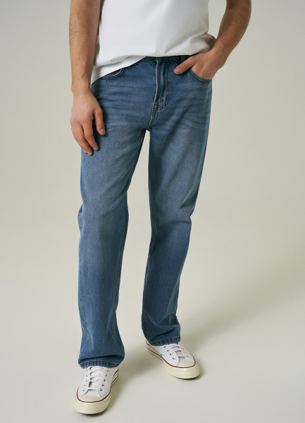 Прямые джинсы, Голубой O`Stin MPA10CO02-D5 - фото 2