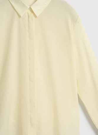 Полупрозрачная рубашка из хлопка и рами