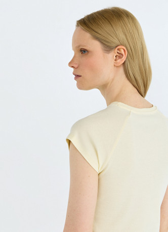 Приталенная футболка из хлопка