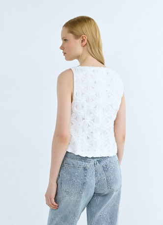 Топ-сетка с цветами