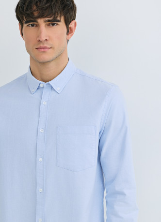 Рубашка из ткани оксфорд