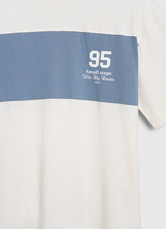 Футболка колор-блок с принтом