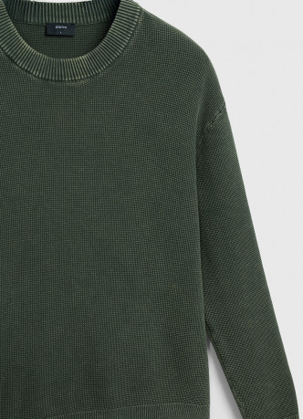 Текстурный джемпер с эффектом стирки