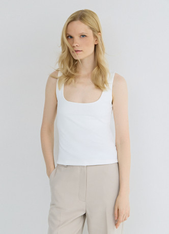 Топ с широкими бретелями