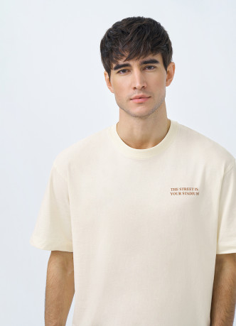 Футболка из хлопка с принтом