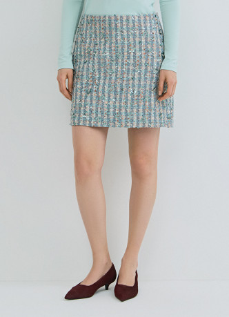 Юбка мини из твида