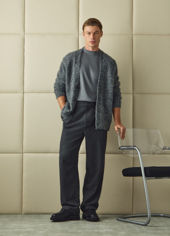 Кардиган с содержанием шерсти