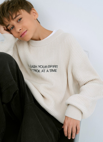 Вязаный джемпер для мальчиков